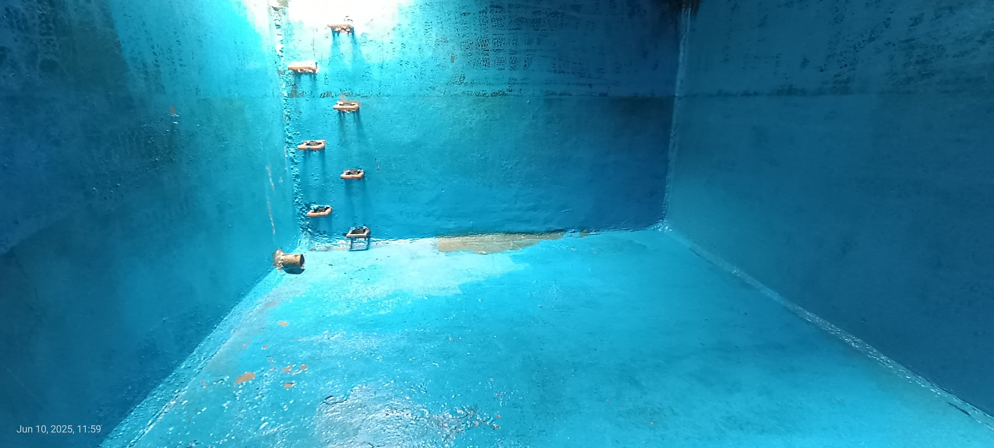 Underground sump after cleaning